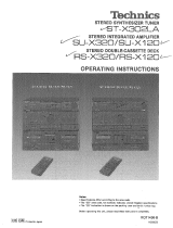 Panasonic RSX320 Operating instructions