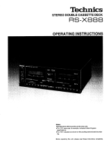 Panasonic RSX888 Owner's manual