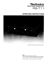Panasonic RST11 Owner's manual