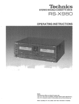 Panasonic RSX980 Operating instructions