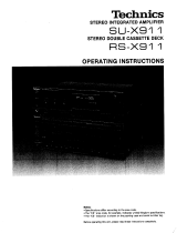 Panasonic RSX911 Owner's manual