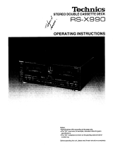 Technics RSX990 Owner's manual