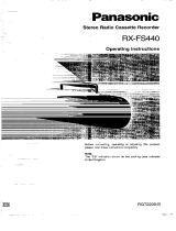 Panasonic RXFS440 Owner's manual