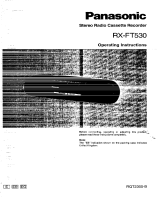 Panasonic RXFT530 Operating instructions