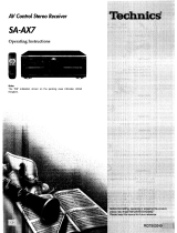 Panasonic SAAX7 Owner's manual