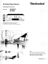 Technics SADA10 Owner's manual