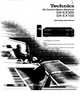 Panasonic SAEX300 Owner's manual