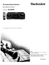Panasonic SADX940 Operating instructions
