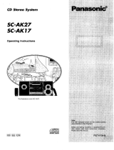 Panasonic SCAK17 Owner's manual