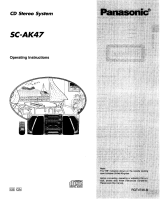 Panasonic SCAK47 Operating instructions