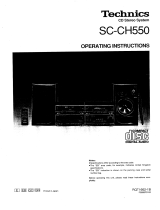 Panasonic SCCH550 Owner's manual