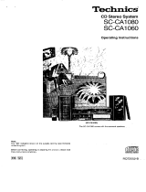 Panasonic SCCA1080 Operating instructions