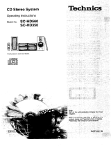 Panasonic SCHD560 Owner's manual