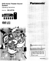 Panasonic SCHT70 User manual