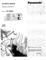 Panasonic SCPM25 Operating instructions