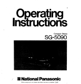Panasonic SG5090 Operating instructions