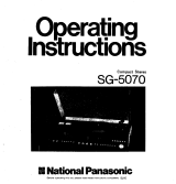 Panasonic SG5070 Operating instructions