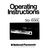 Panasonic SG1030 Owner's manual