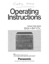 Panasonic SGHM10 Operating instructions