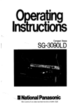 Panasonic SG3090 Owner's manual