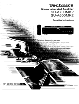 Panasonic SUA600MK2 Owner's manual