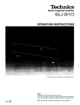 Panasonic SU810 Owner's manual