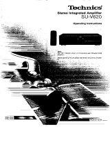 Panasonic su-v620 User manual