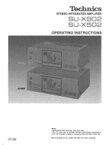 Panasonic SUX502 Operating instructions