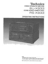 Panasonic SUX933 Operating instructions