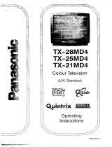 Panasonic TX28MD4 Operating instructions