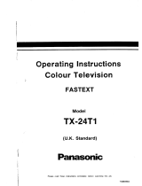 Panasonic TX24T1 Operating instructions