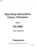 Panasonic TX2492 Operating instructions