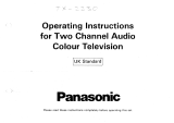 Panasonic TX2230 Operating instructions