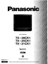 Panasonic TX-25CK1TX-21CK1 Owner's manual
