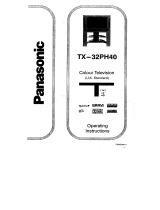 Panasonic TX32PH40 Operating instructions