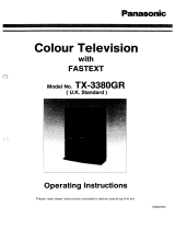 Panasonic TX3380 Operating instructions