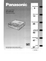 Panasonic NVMPD5B Operating instructions
