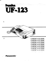 Panasonic UF123 Operating instructions