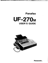 Panasonic UF270 Operating instructions