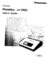 Panasonic UFV60 Operating instructions