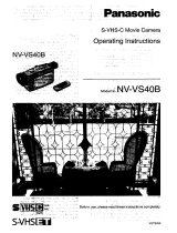 Panasonic NVVS40 Operating instructions