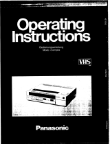 Panasonic NV777 Operating instructions