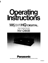 Panasonic nvd 80 ev Owner's manual