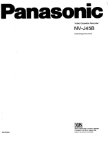 Panasonic NVJ45B Operating instructions