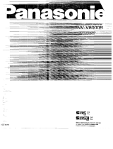 Panasonic nv v 8000 e Owner's manual