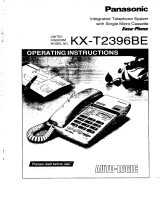 Panasonic KXT2396BE Operating instructions