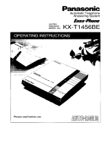 Panasonic KXT1456BE Operating instructions