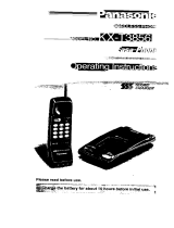Panasonic KXT3856E Operating instructions