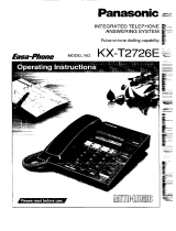 Panasonic KXT2726E Operating instructions