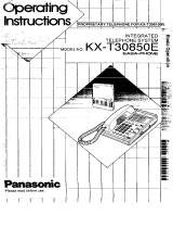 Panasonic KXT30850E Operating instructions